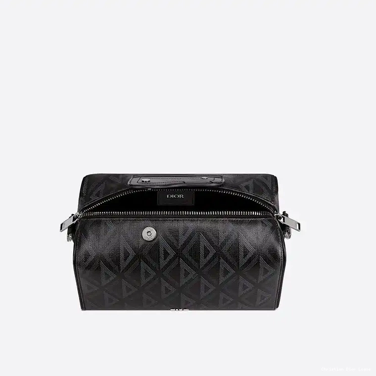 Cheap CD Lingot Black Dior Canvas Motif Bag Diamond 22 0323 Luxury
